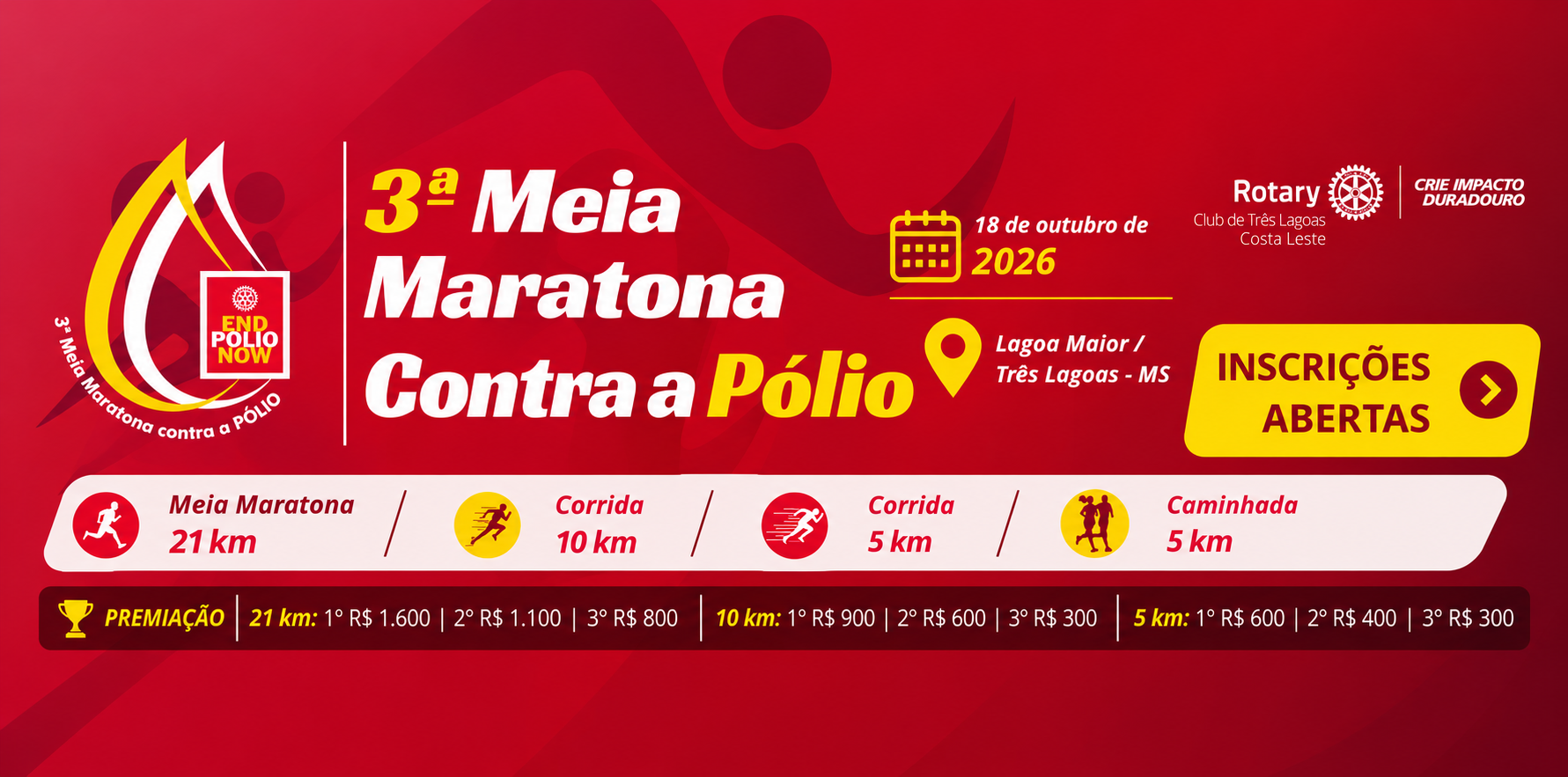 3ª MEIA MARATONA CONTRA A PÓLIO