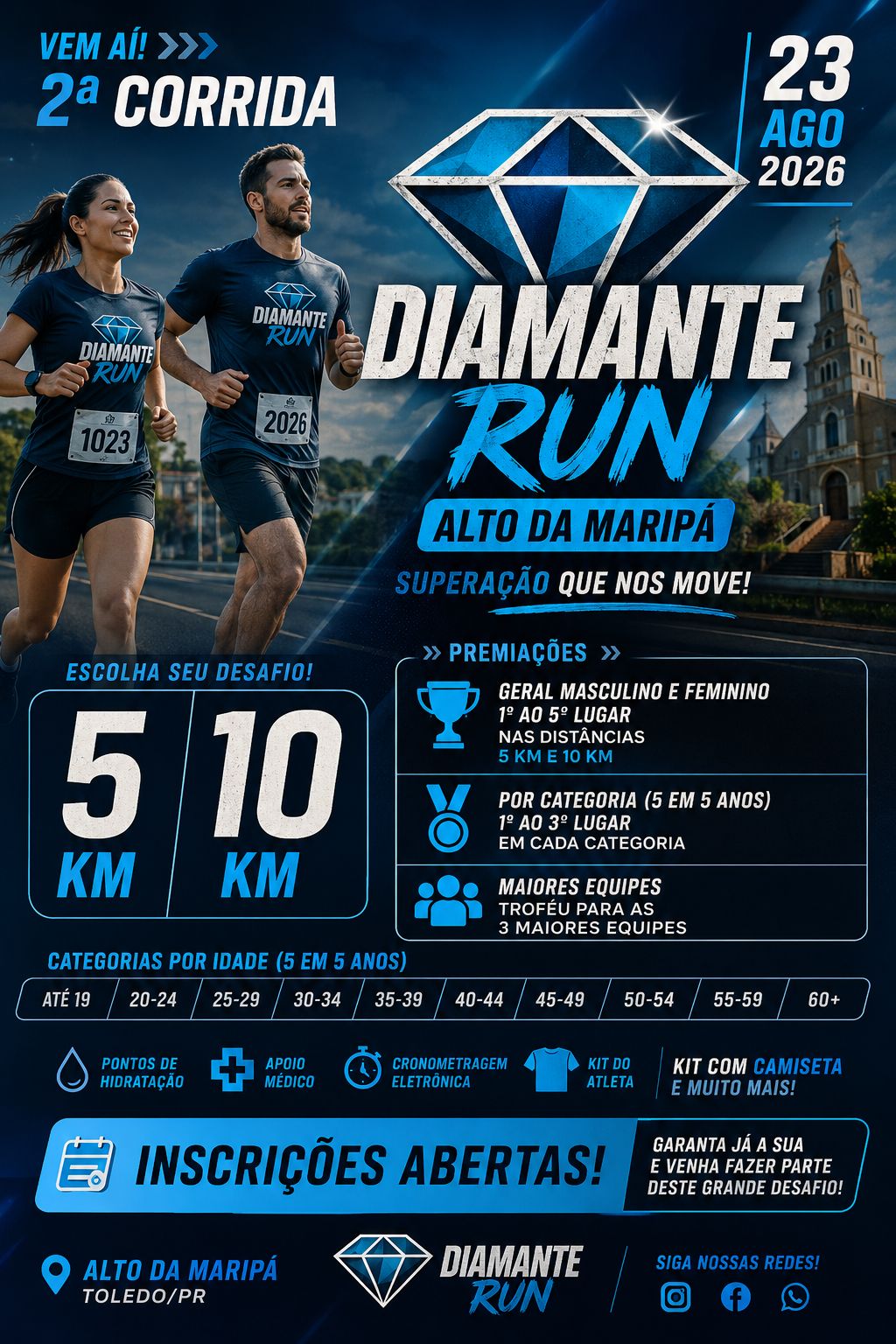 2ª CORRIDA DIAMANTE RUN – ALTO DA MARIPÁ