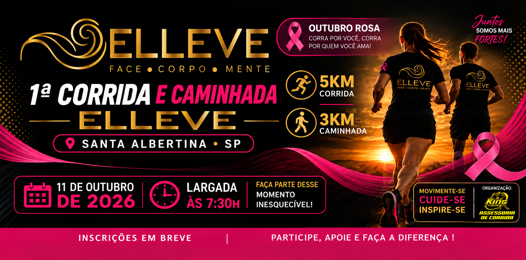 1ª CORRIDA E CAMINHADA ELLEVE